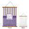 Purple Gingham & Stripe Wall Hanging Tapestry - Portrait - APPROVAL