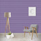 Purple Gingham & Stripe Wallpaper Scene