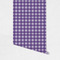 Purple Gingham & Stripe Wallpaper on Wall