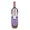Purple Gingham & Stripe Wine Bottle Apron - IN CONTEXT