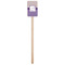 Purple Gingham & Stripe Wooden 6.25" Stir Stick - Rectangular - Single Stick