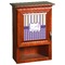 Purple Gingham & Stripe Wooden Cabinet Decal (Medium)
