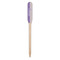 Purple Gingham & Stripe Wooden Food Pick - Paddle - Single Pick