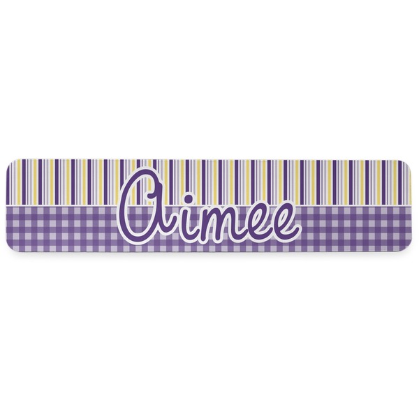 Purple Gingham & Stripe Wrist Rest - Apvl
