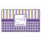 Purple Gingham & Stripe XXL Gaming Mouse Pads - 24" x 14" - APPROVAL