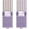 Purple Gingham & Stripe Yoga Mat - Double Sided Apvl