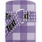 Purple Gingham & Stripe Yoga Mat Strap Close Up Detail