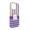 Purple Gingham & Stripe iPhone 13 Case - Angle