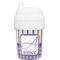 Purple Gingham & Stripe Baby Sippy Cup (Personalized)