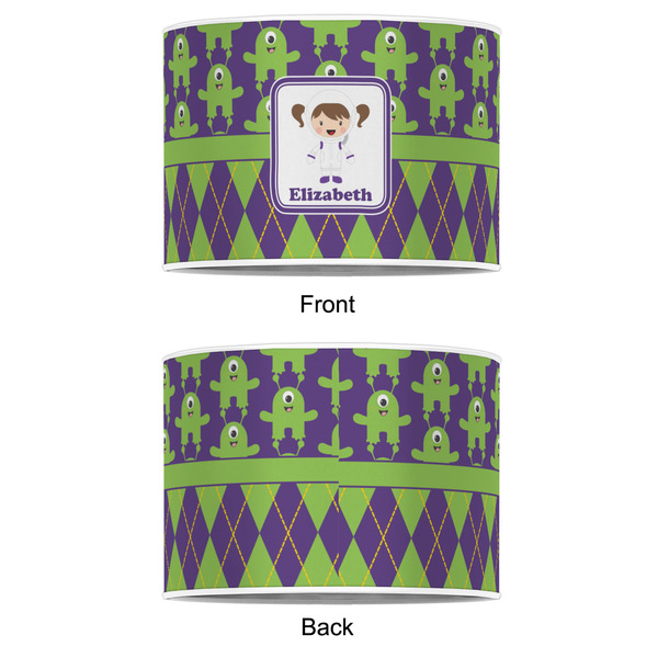 Astronaut, Aliens & Argyle 12" Drum Lampshade - APPROVAL (Poly Film)