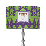 Astronaut, Aliens & Argyle 12" Drum Lamp Shade - Fabric (Personalized)