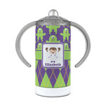 Astronaut, Aliens & Argyle 12 oz Stainless Steel Sippy Cup (Personalized)