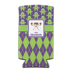 Astronaut, Aliens & Argyle Can Cooler (tall 12 oz) (Personalized)