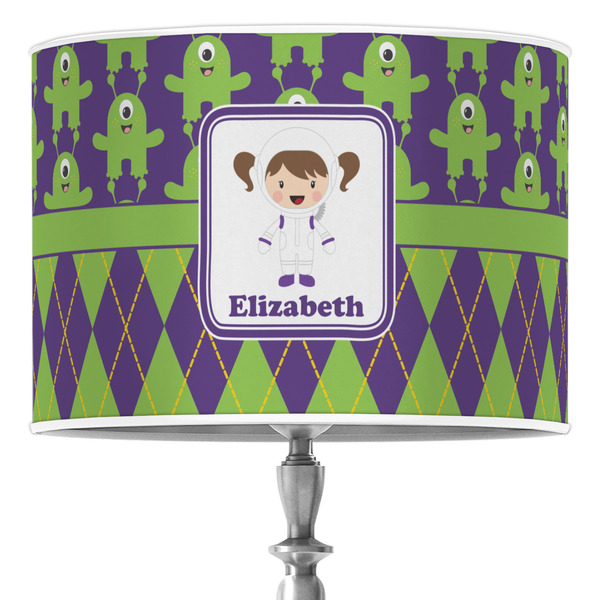 Custom Astronaut, Aliens & Argyle Drum Lamp Shade (Personalized)