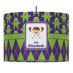 Astronaut, Aliens & Argyle Drum Pendant Lamp (Personalized)