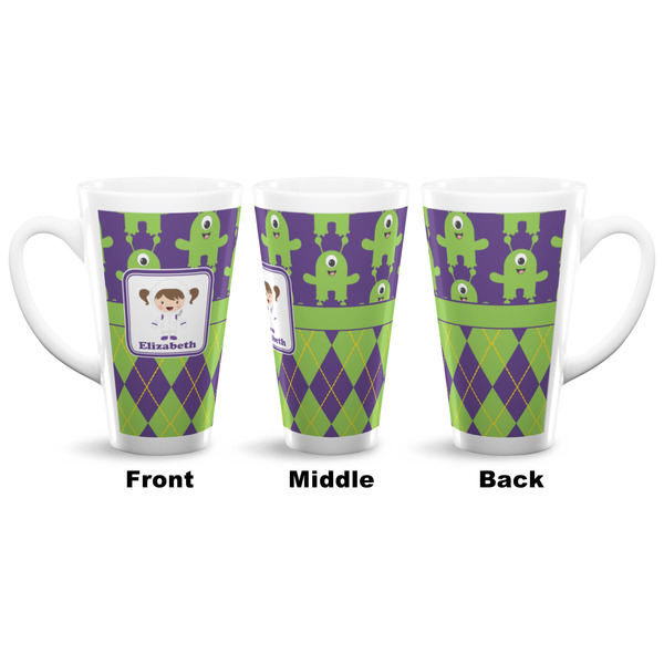 Astronaut, Aliens & Argyle 16 Oz Latte Mug - Approval