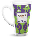 Astronaut, Aliens & Argyle 16 Oz Latte Mug (Personalized)