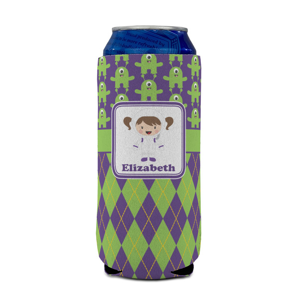Astronaut, Aliens & Argyle 16oz Can Sleeve - FRONT (on can)