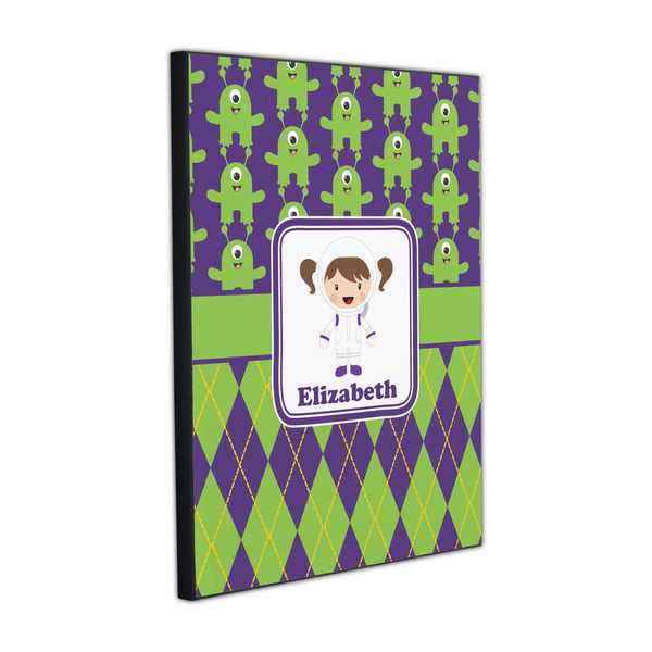 Astronaut, Aliens & Argyle 16x20 Wood Print - Angle View