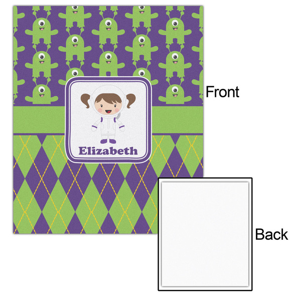 Astronaut, Aliens & Argyle 20x24 - Matte Poster - Front & Back