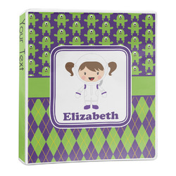 Astronaut, Aliens & Argyle 3-Ring Binder (Personalized)