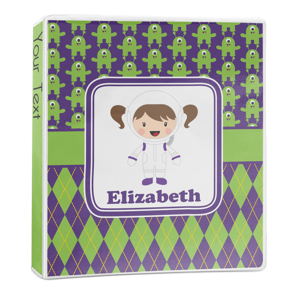 Astronaut, Aliens & Argyle 3-Ring Binder Main- 1in