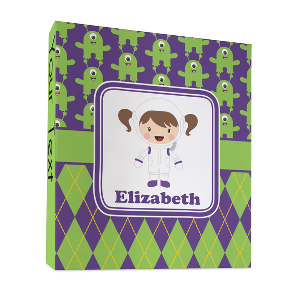 Astronaut, Aliens & Argyle 3 Ring Binders - Full Wrap - 1" - FRONT