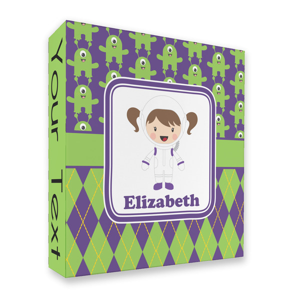 Astronaut, Aliens & Argyle 3 Ring Binders - Full Wrap - 2" - FRONT