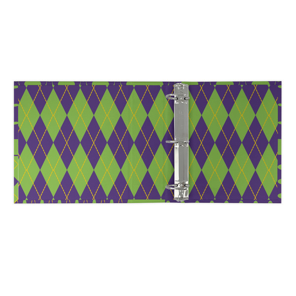 Astronaut, Aliens & Argyle 3 Ring Binders - Full Wrap - 2" - OPEN INSIDE