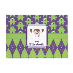 Astronaut, Aliens & Argyle 4' x 6' Indoor Area Rug (Personalized)