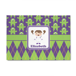 Astronaut, Aliens & Argyle 4' x 6' Patio Rug (Personalized)