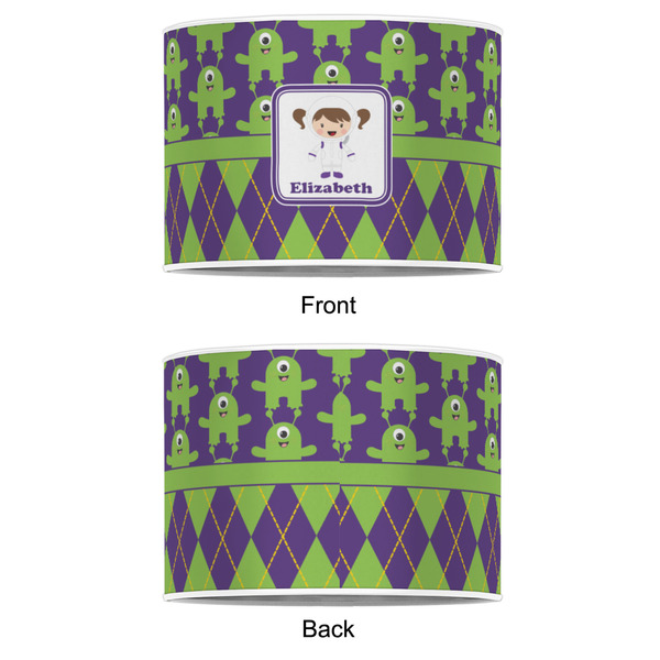 Astronaut, Aliens & Argyle 8" Drum Lampshade - APPROVAL (Poly Film)