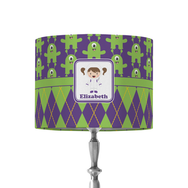 Custom Astronaut, Aliens & Argyle 8" Drum Lamp Shade - Fabric (Personalized)