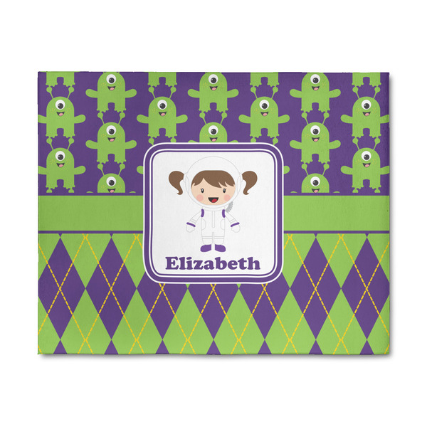 Custom Astronaut, Aliens & Argyle 8' x 10' Indoor Area Rug (Personalized)