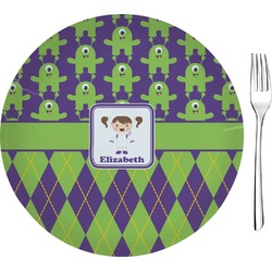 Astronaut, Aliens & Argyle 8" Glass Appetizer / Dessert Plates - Single or Set (Personalized)