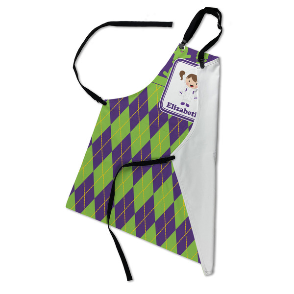 Astronaut, Aliens & Argyle Apron - Folded