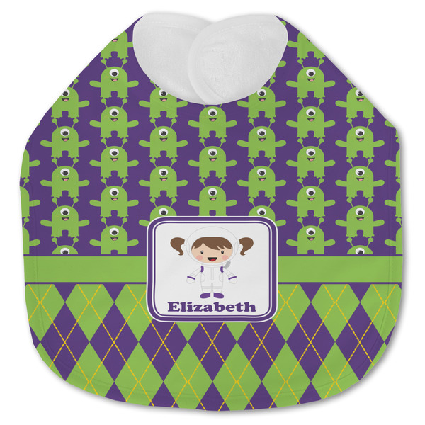 Astronaut, Aliens & Argyle Baby Bib - AFT closed