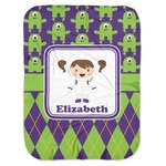 Astronaut, Aliens & Argyle Baby Swaddling Blanket (Personalized)