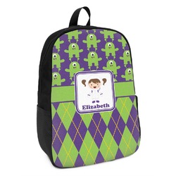 Astronaut, Aliens & Argyle Kids Backpack (Personalized)