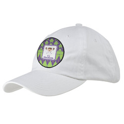 Astronaut, Aliens & Argyle Baseball Cap - White (Personalized)