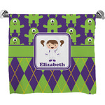 Astronaut, Aliens & Argyle Bath Towel (Personalized)