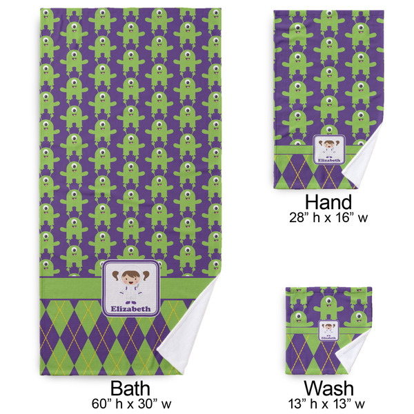Astronaut, Aliens & Argyle Bath Towel Sets - 3-piece - Approval