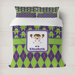 Astronaut, Aliens & Argyle Duvet Cover (Personalized)