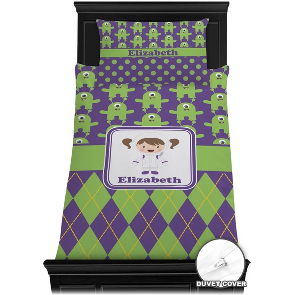 Astronaut, Aliens & Argyle Bedding Set (Twin) - Duvet