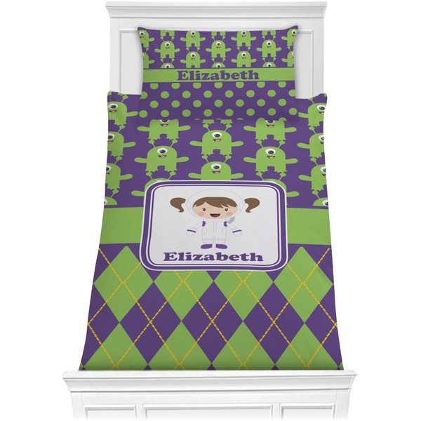 Astronaut, Aliens & Argyle Bedding Set (Twin)