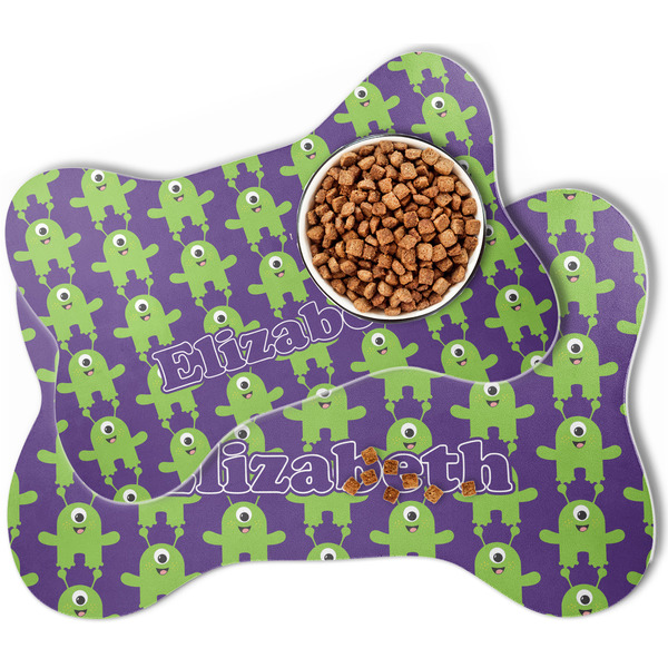 Astronaut, Aliens & Argyle Bone Shaped Dog Mats - MAIN