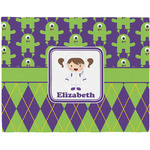 Astronaut, Aliens & Argyle Woven Fabric Placemat - Twill w/ Name or Text