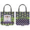 Astronaut, Aliens & Argyle Canvas Tote - Front and Back