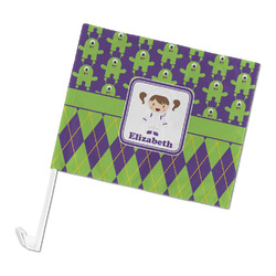 Astronaut, Aliens & Argyle Car Flag (Personalized)