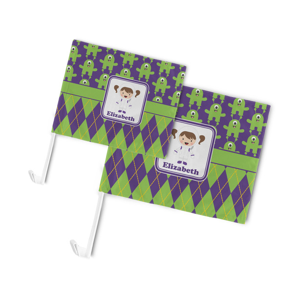 Astronaut, Aliens & Argyle Car Flags - PARENT MAIN (both sizes)
